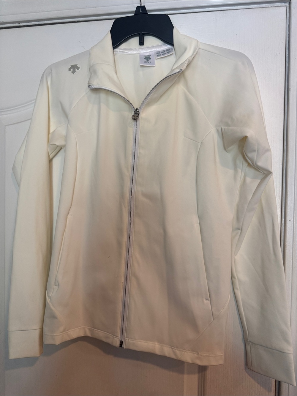 Descente Women's Cream Full-Zip Utility Jacket